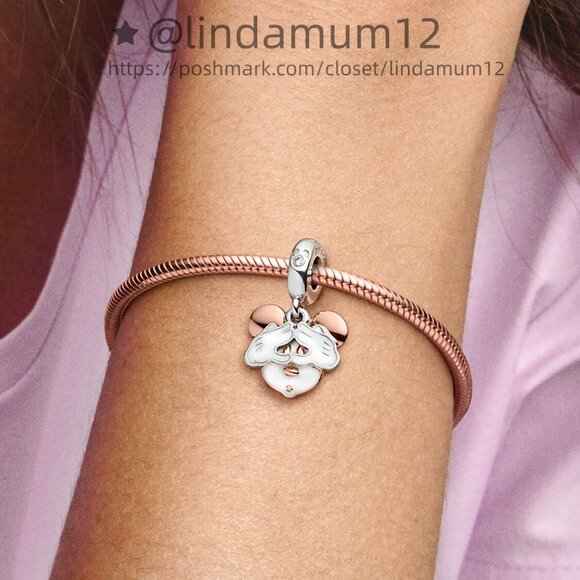 Pandora Disney Mickey Mouse Double Dangle Charm - Picture 5 of 6